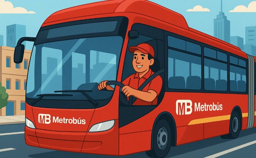 ¿Cómo conseguir trabajo de conductor del Metrobús CDMX? Requisitos, sueldo y prestaciones. Foto: (IA)