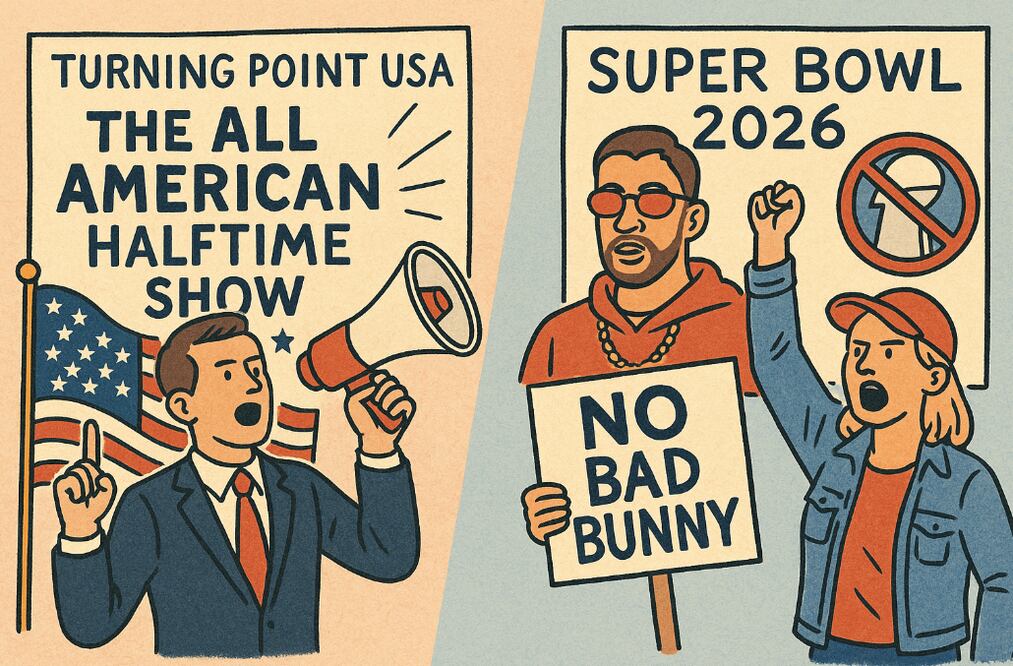 Medio Tiempo Super Bowl (Foto: Creada con IA)