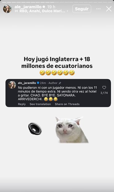 Burla de Aleja sobre México (Vía: Instagram)
