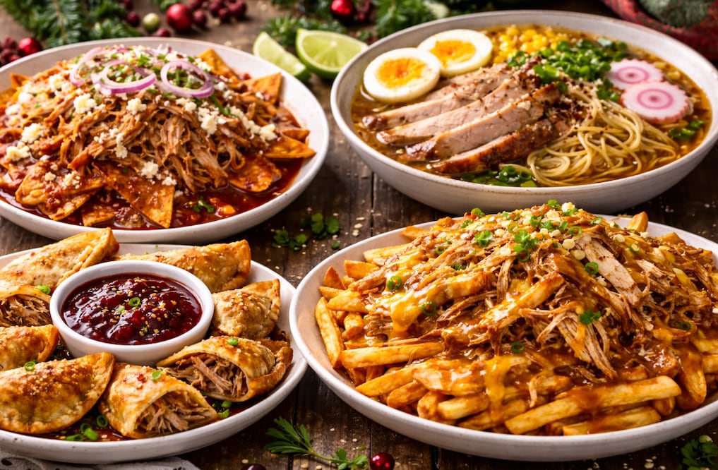 Ideas para darle la vuelta al recalentado de la cena de Navidad (Foto: Creada con IA)