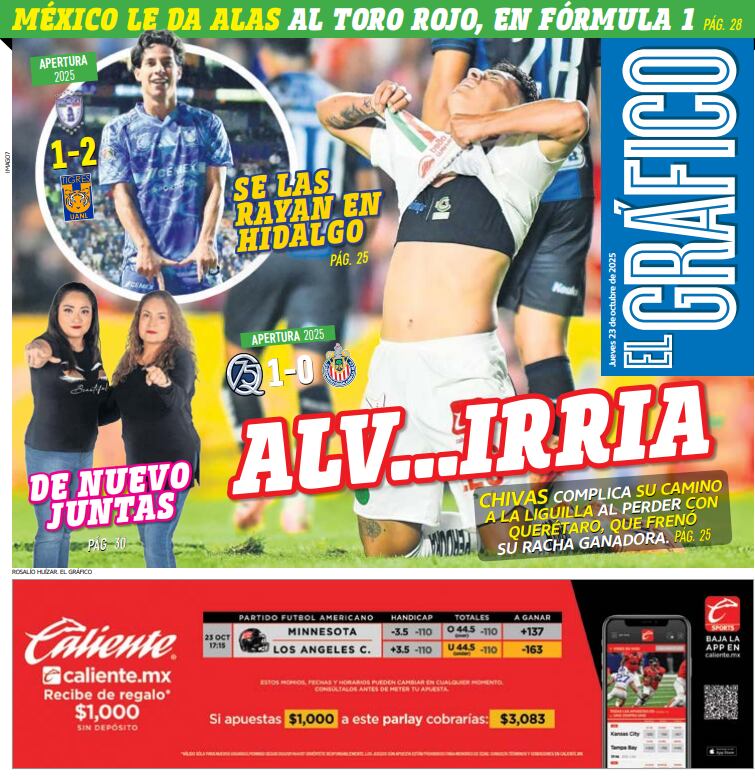 Portada El Gráfico | Jueves 23 de octubre 2025