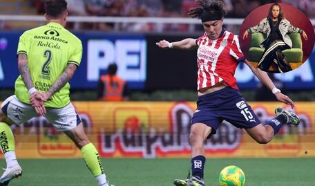 Érick Gutiérrez brilla con Chivas y Saskia Niño de Rivera lo celebra