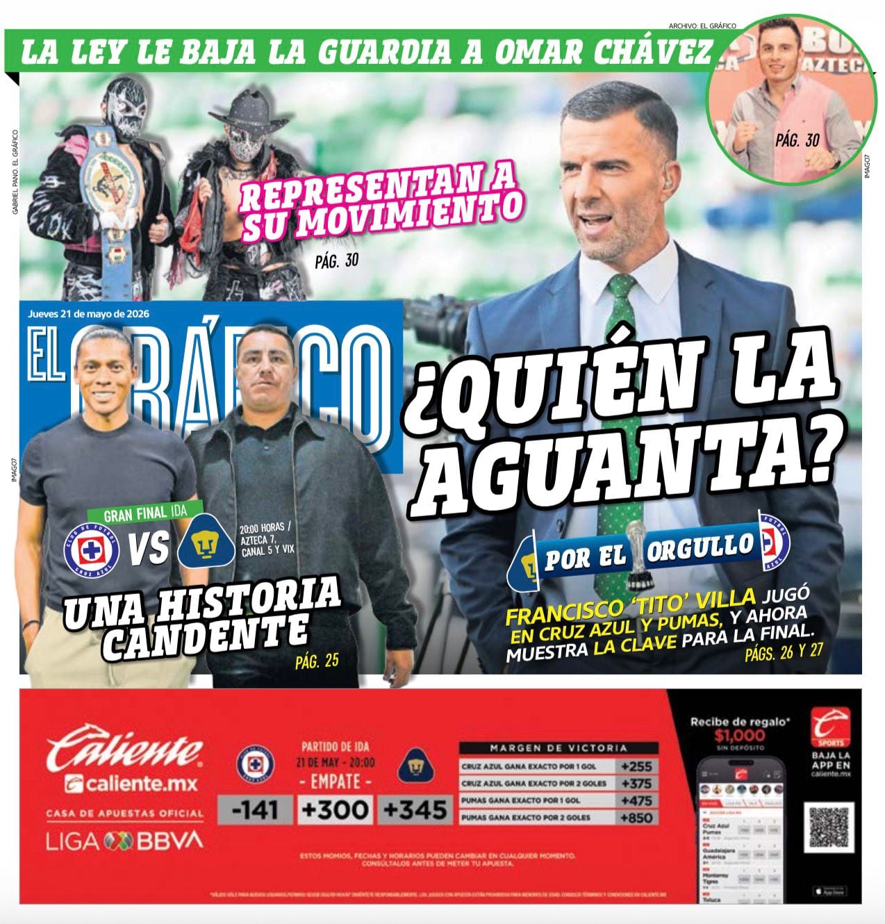 Portada El Gráfico | Jueves 21 de Mayo de 2026