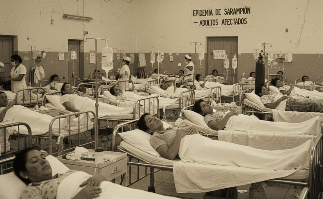 Imagen ilustrativa: IA (Cuándo fue la última epidemia de sarampión en México y cómo se contagia)