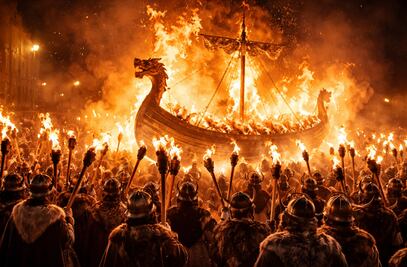Así es Up Helly Aa, el ritual vikingo más impresionante de Europa para despedir el año