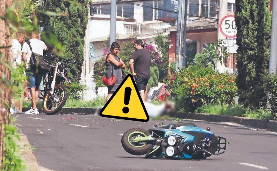 Repartidor muerto en la alcaldía Álvaro Obregón. Foto: (Valente Rosas. El Gráfico)