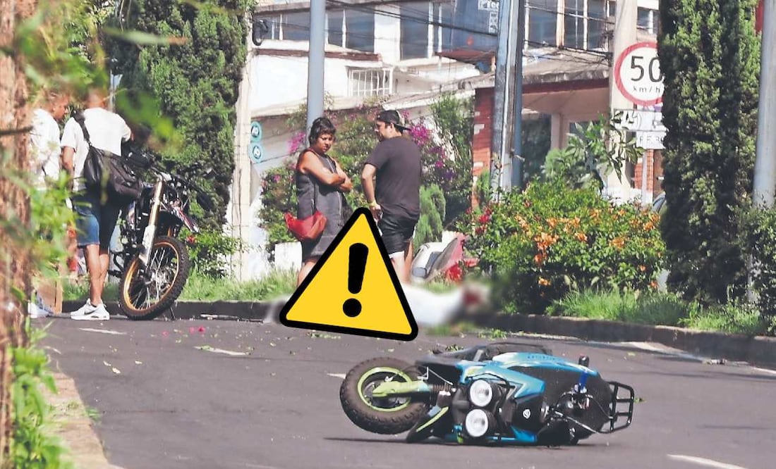 Repartidor muerto en la alcaldía Álvaro Obregón. Foto: (Valente Rosas. El Gráfico)