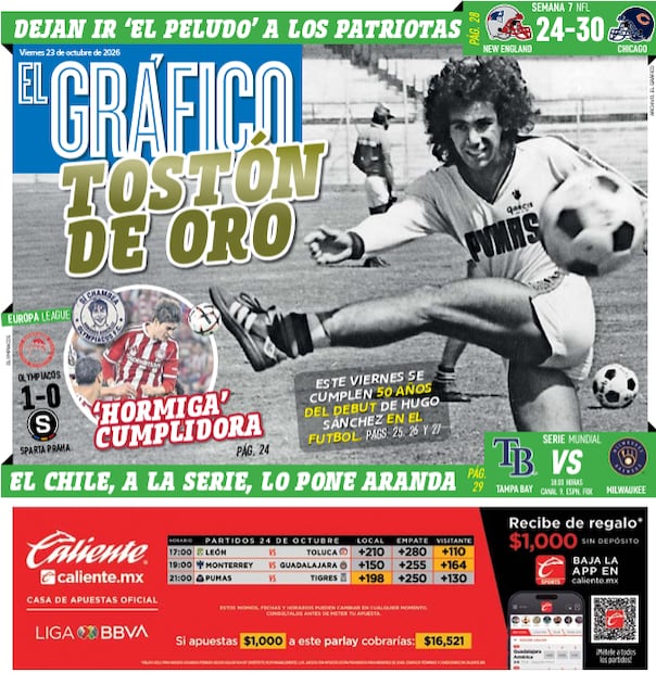 Portada El Gráfico | Viernes 23 de Octubre de 2026