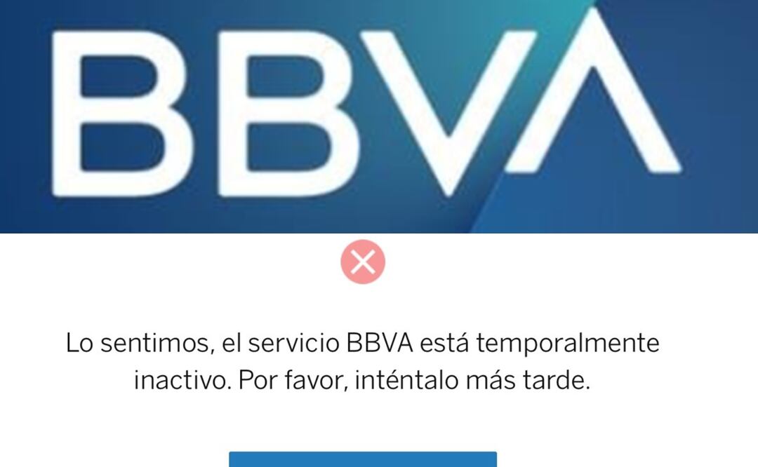 BBVA México vuelve a presentar fallas en su app y hace importante anuncio