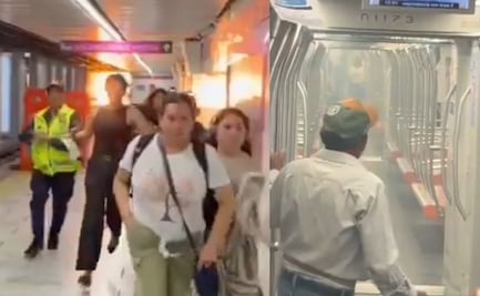 VIDEO: Flamazo en la Línea 1 del Metro CDMX pone a correr a todos y provoca pánico