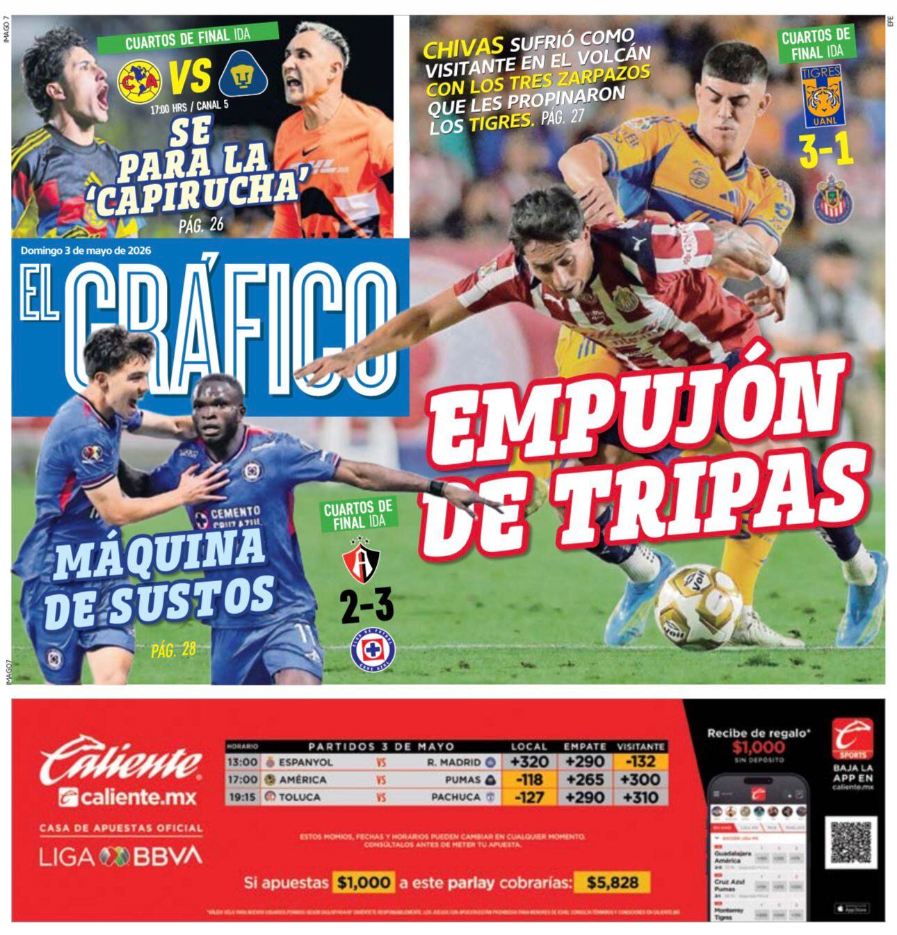 Portada El Gráfico | Domingo 3 de mayo de 2026