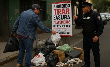 ¿Te pueden multar por dejar escombro en la vía pública de la alcaldía Cuauhtémoc?