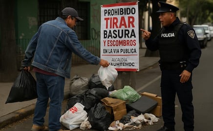 ¿Te pueden multar por dejar escombro en la vía pública de la alcaldía Cuauhtémoc?