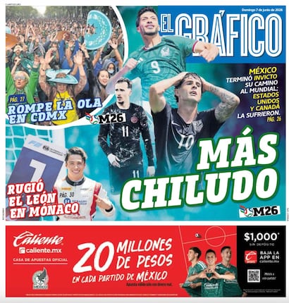 Portada El Gráfico | Domingo 7 de Junio de 2026