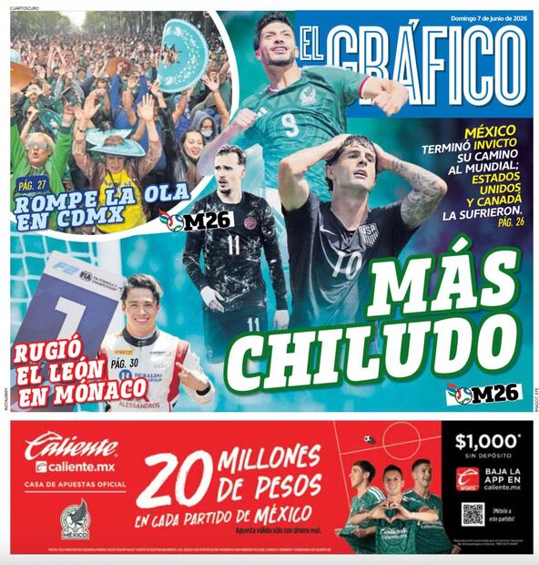 Portada El Gráfico | Domingo 7 de Junio de 2026