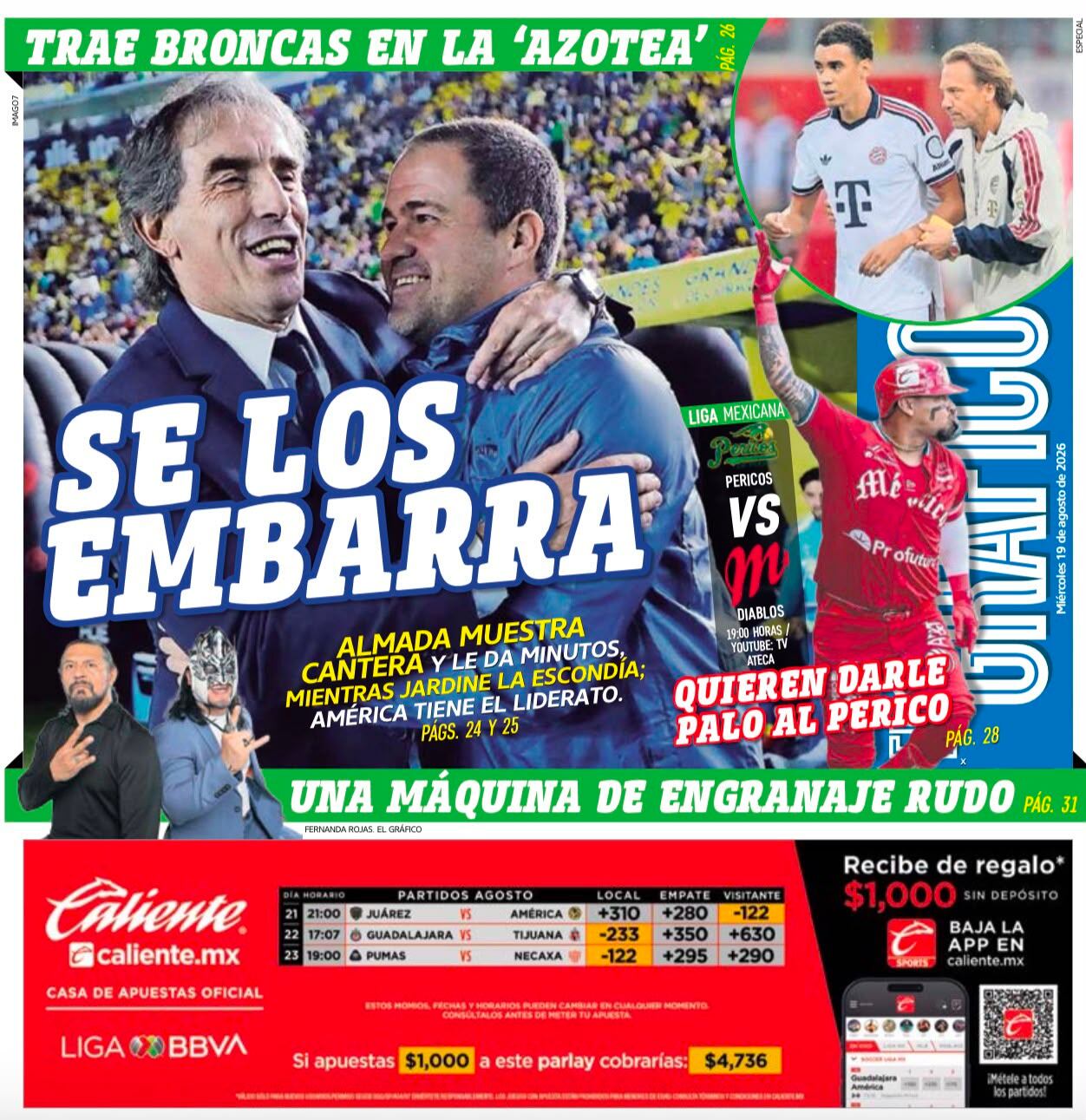 Portada El Gráfico | Miércoles 19 de Agosto de 2026