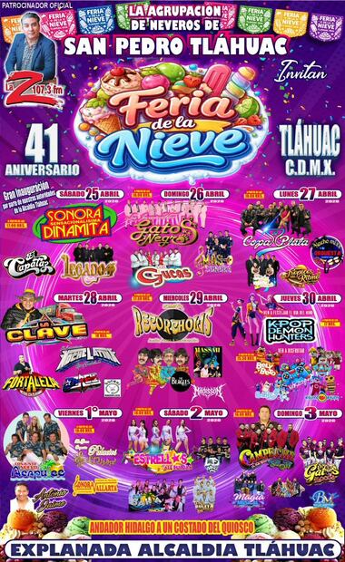 Imagen: Especiales (Artistas invitados para la Feria de la Nieve en Tláhuac)