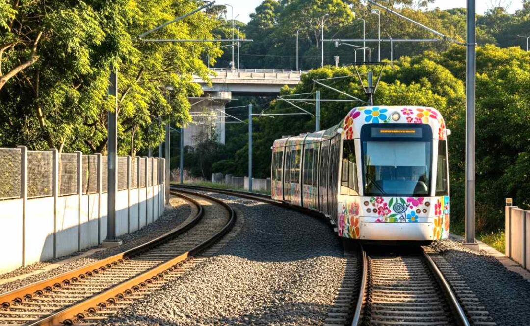 Imagen ilustrativa: IA (Anuncian licitación para Tren Ligero Texcoco – La Paz ¿Qué se sabe de esta obra de movilidad?)