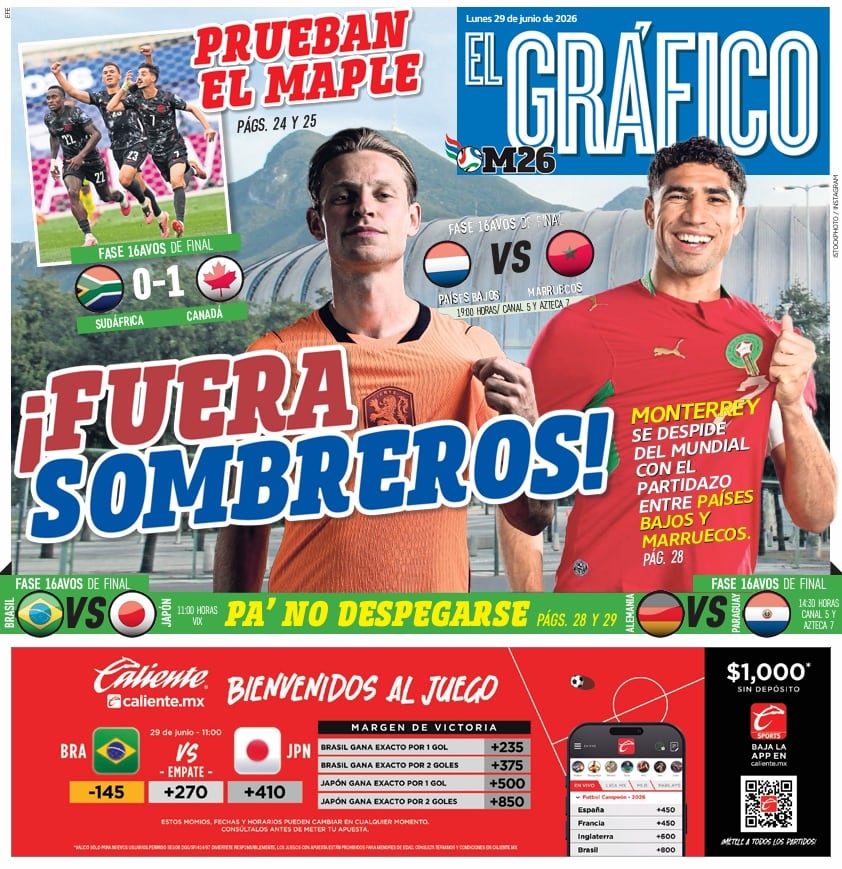 Portada El Gráfico | Lunes 29 de Junio de 2026
