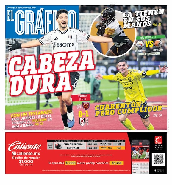Portada El Gráfico | Domingo 28 de diciembre 2025