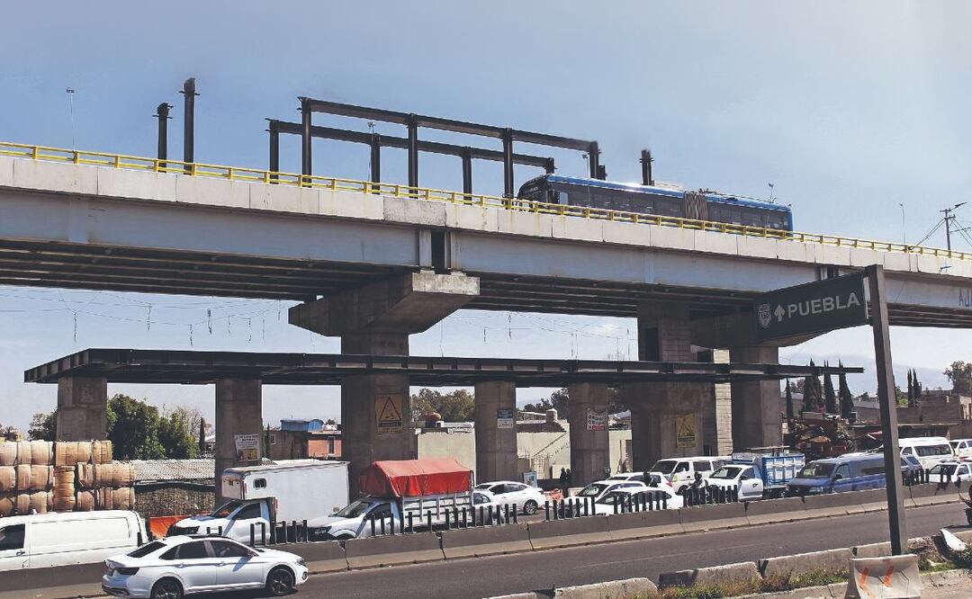 Foto. Fernanda Zamora (Trolebús Elevado Santa Martha – Chalco tardará en concluirse unas semanas más)