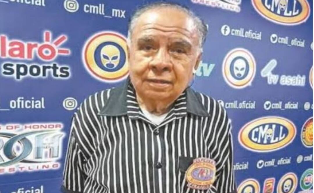 Murió el réferi Pompin, el primero que viste de luto a la lucha libre en 2024