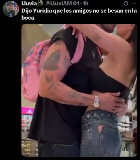 Captura de usuario a video borrado por Gala Montes (Vía: X)