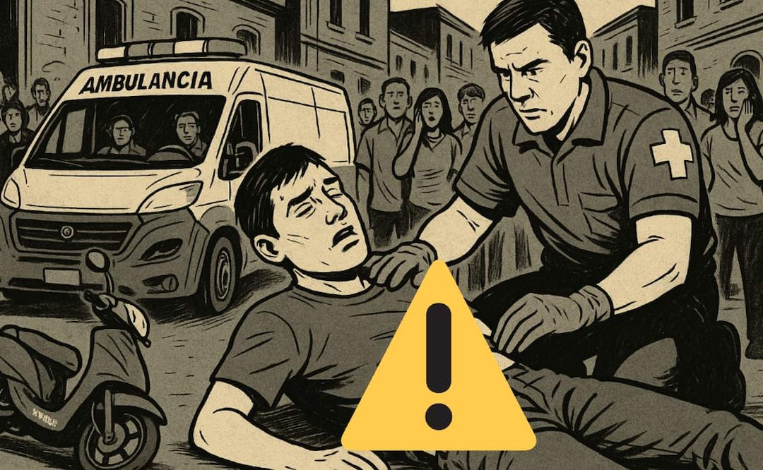Joven en motoneta muere tras ataque armado que parecía accidente vial, en CDMX (Foto: Creada con IA)