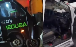¡Lo daban por muerto, pero seguía vivo! Rescatan a chofer tras brutal carambola en Ecatepec