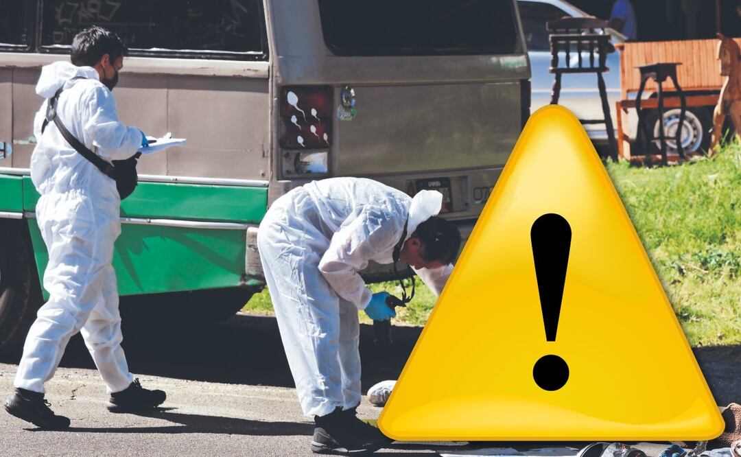 Motociclistas a exceso de velocidad invaden carril y se estrellan contra microbús, en Tlalpan