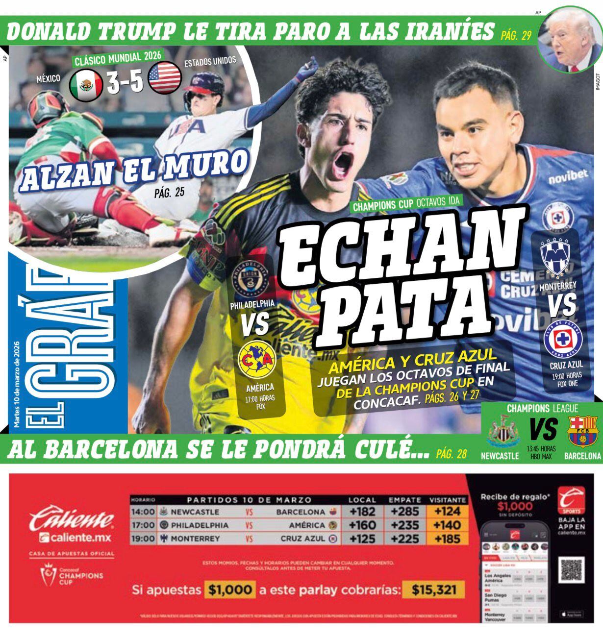 Portada El Gráfico | Martes 10 de marzo de 2026