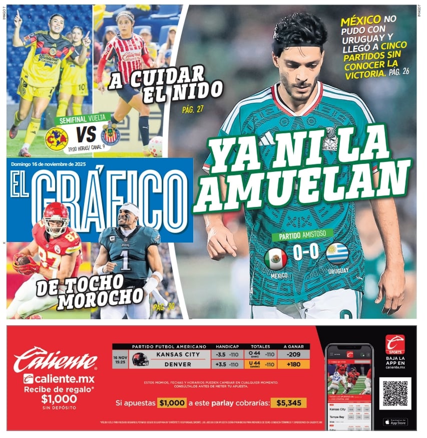 Portad El Gráfico | Domingo 16 de Noviembre