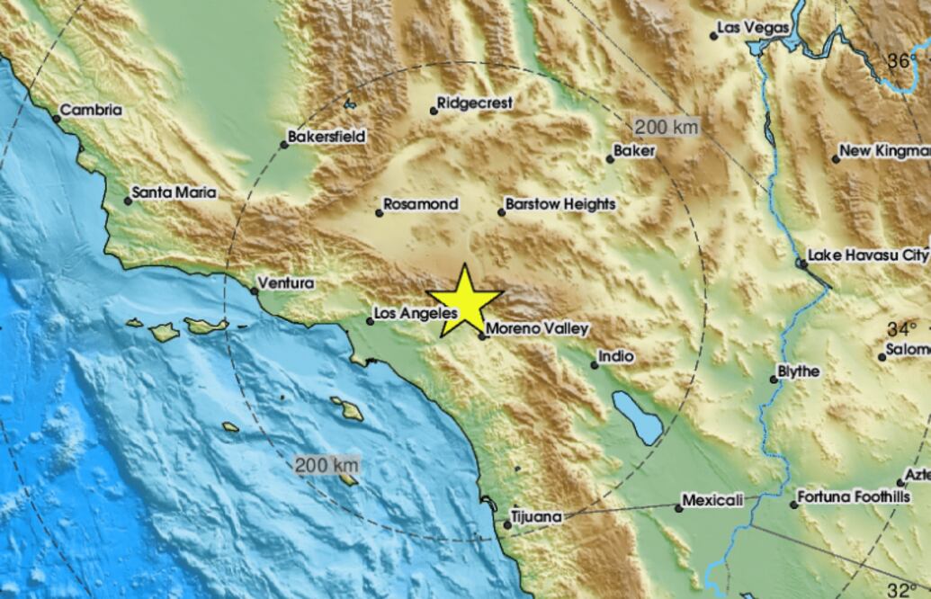 Sismo en California (Foto: X)