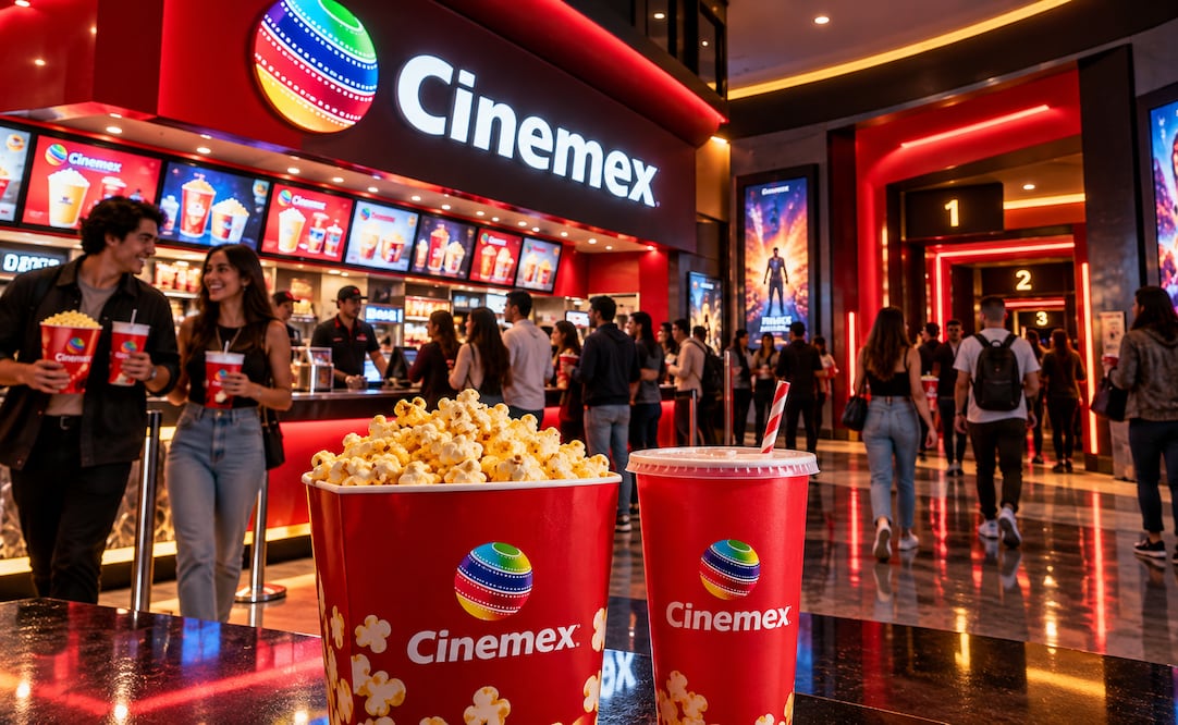 ¡Cine por menos de 40 pesos! Regresa la Cinemex Manía con combos especiales Foto: Generada por IA
