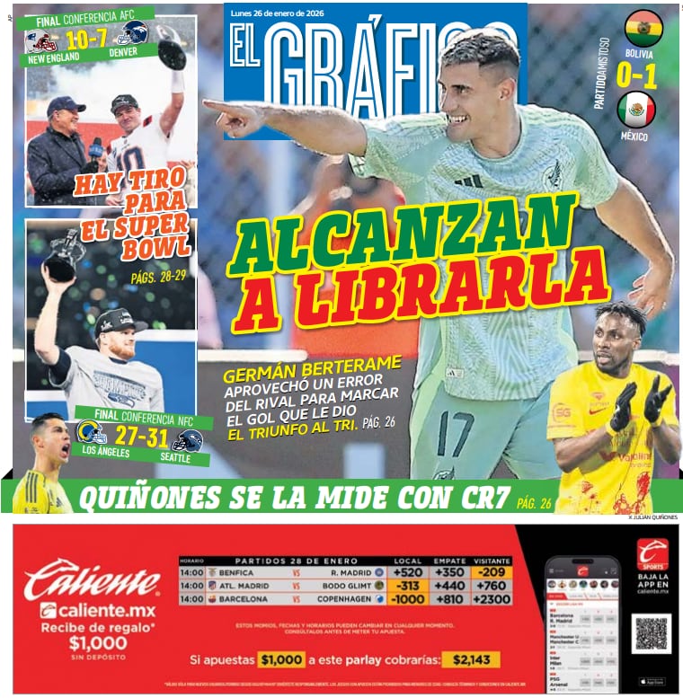 Portada El Gráfico | Lunes 26 de enero de 2026