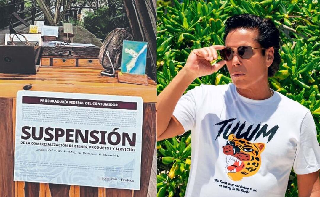 Profeco suspende actividades en hotel de Roberto Palazuelos en Tulum. Foto: 8Redes Sociales)