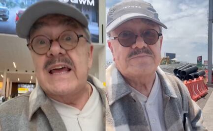 Pedrito Sola en riesgo por caminar con bastón en mano para poder tomar un taxi de aplicación 