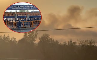 Suspenden clases en Prepa 2 UNAM por humo e incendio en zona oriente