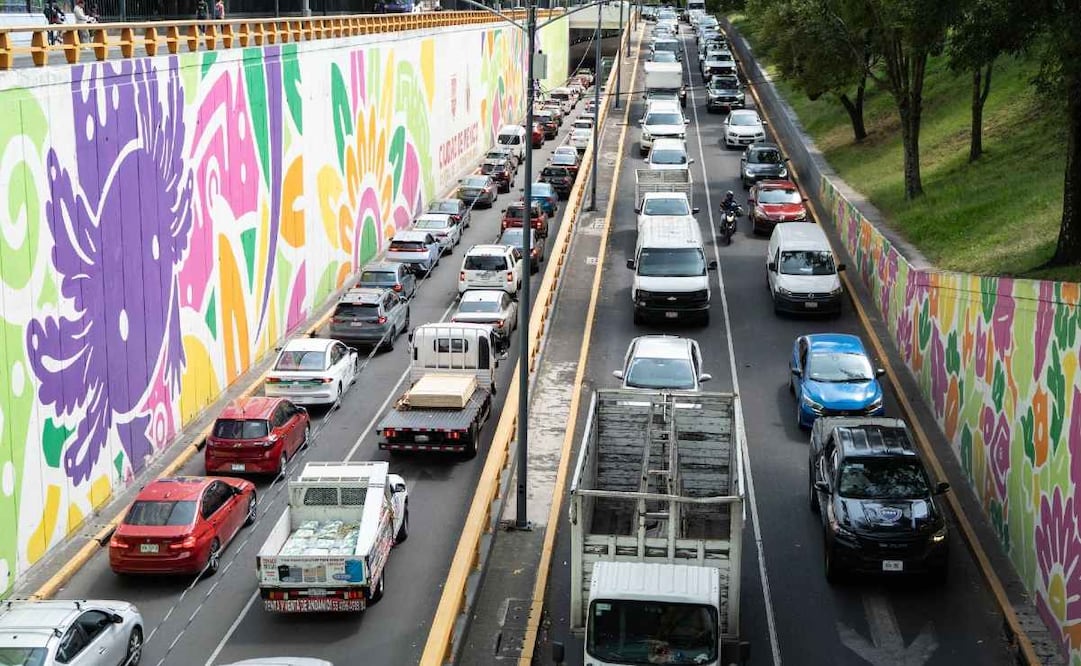 Tráfico en CDMX hoy. Foto: (Cuartoscuro)