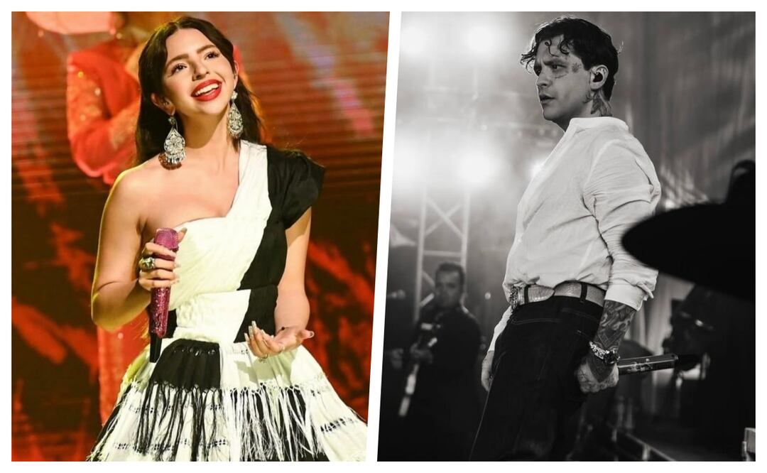 Christian Nodal en concierto acompañado de Ángela Aguilar en concierto de Fresnillo Zacatecas. Foto: Instagram