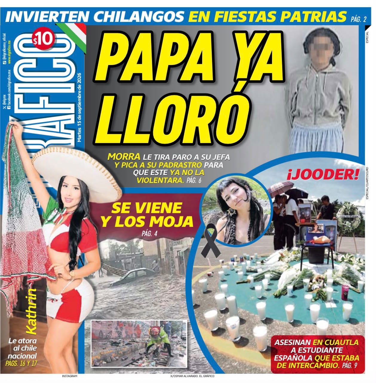 Portada El Gráfico | Martes 15 de septiembre de 2026