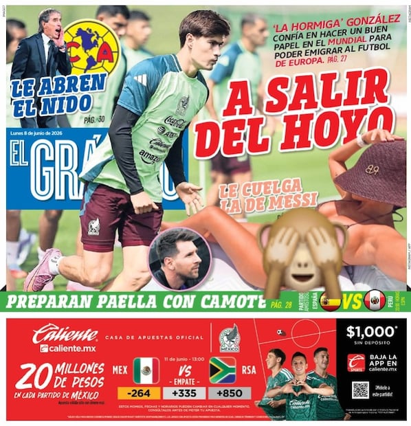 Portada El Gráfico | Lunes 8 de Junio de 2026