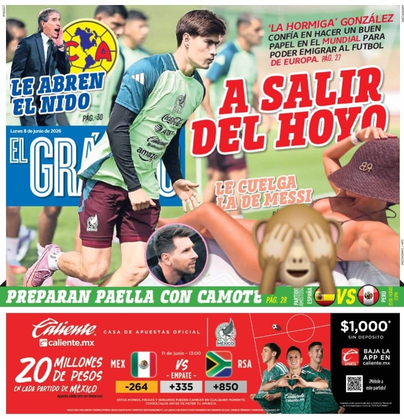 Portada El Gráfico | Lunes 8 de Junio de 2026