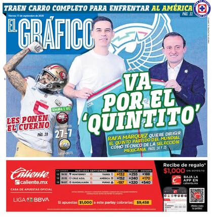 Portada El Gráfico | Viernes 11 de septiembre de 2026