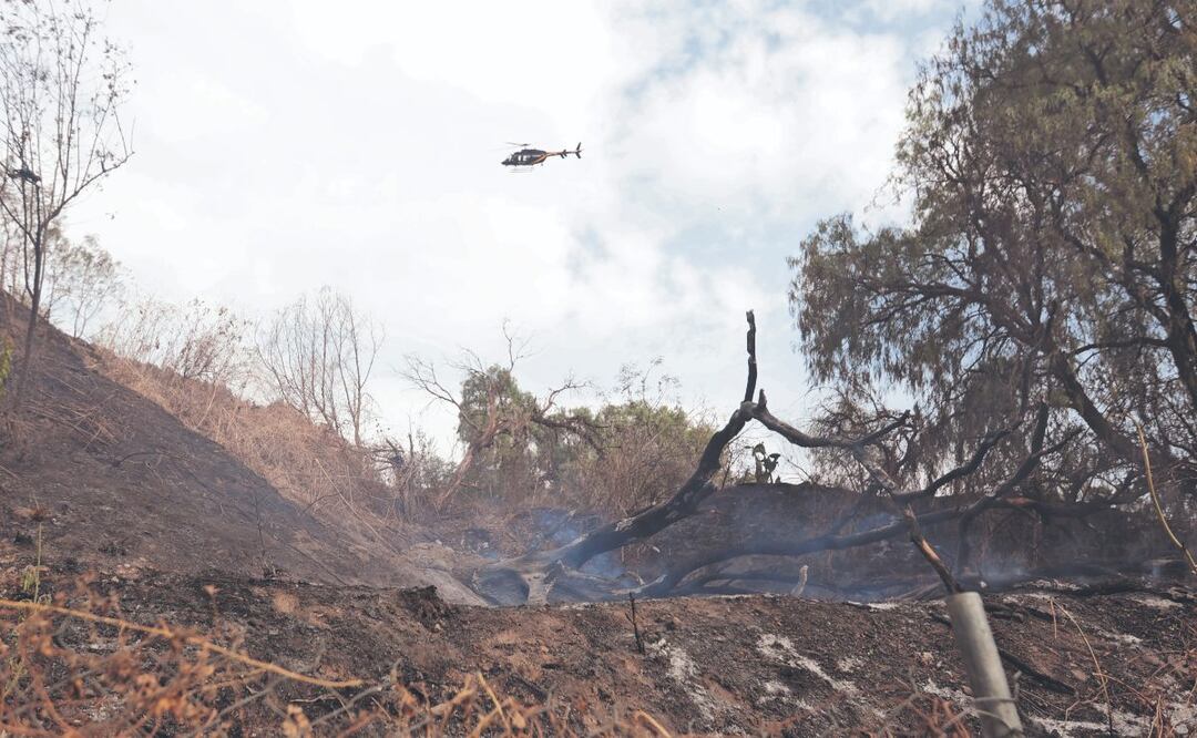 Incendio en Iztapalapa. Foto: (Francisco Rodríguez. El Gráfico)