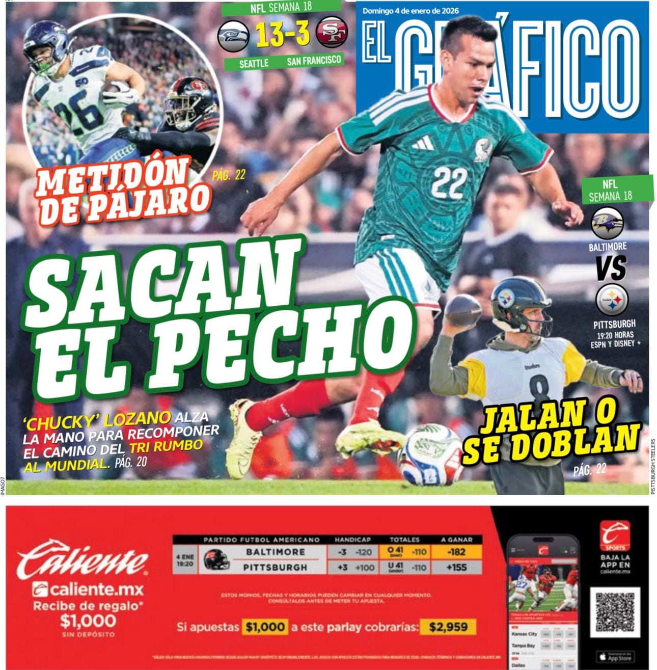 Portada  EL GRÁFICO | Domingo 4 de Enero de 2026