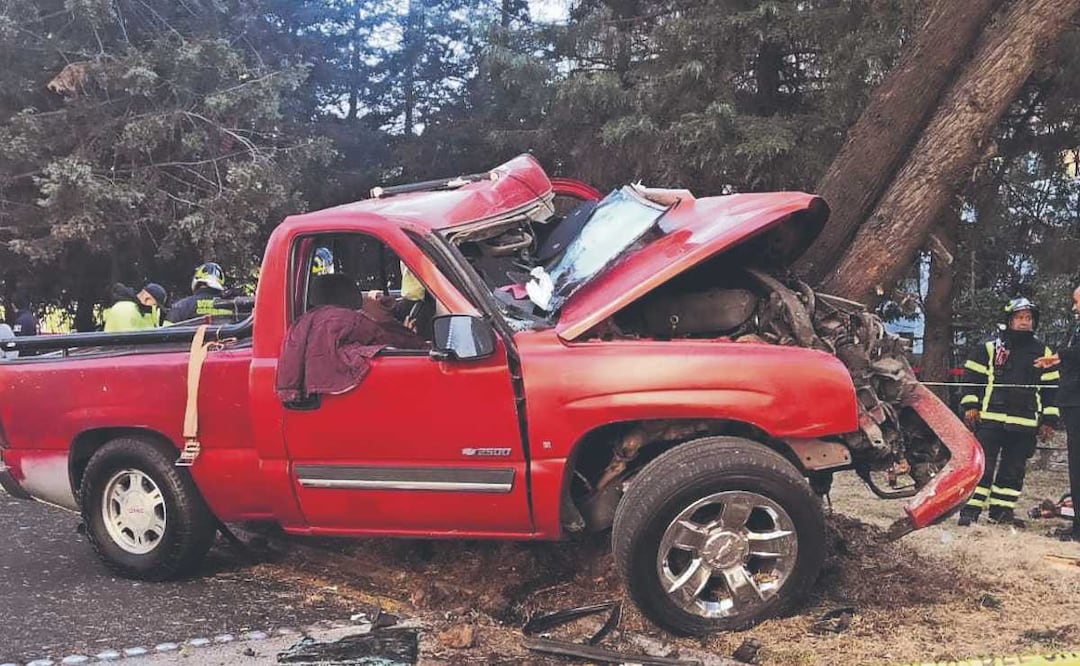 Accidente en la México-Toluca Foto: (Juan Martínez. El Gráfico)