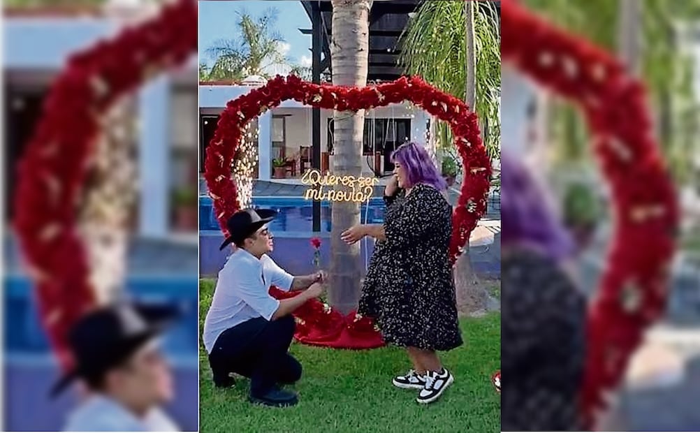Propuesta de noviazgo por parte de Geovanny Doble G a Aimep3. Foto: Instagram