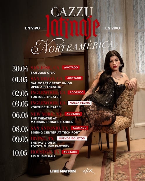 Cazzu suelta la bomba: tiene boletos agotados de su tour en Estados Unidos y hasta abre nueva fecha