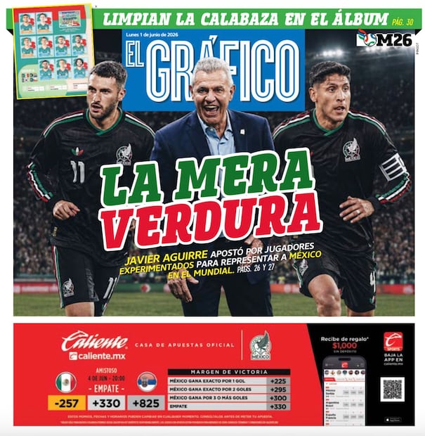 Portada El Gráfico | Lunes 1 de Junio de 2026